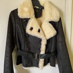 NWOT Wilson’s leather suede and faux fur jacket